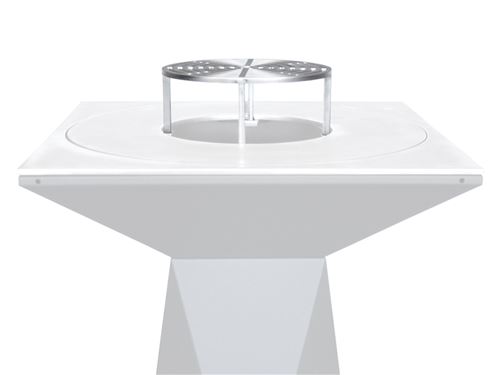 Non Communiqué Grille Avec Support En Acier Carbone Pour Brasero - Artiss