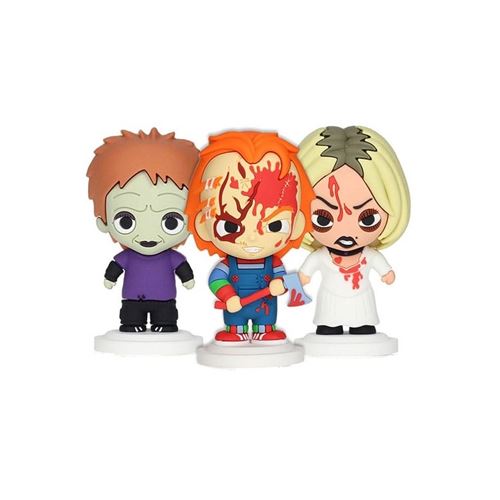 Non Communiqué Chucky - Pack 3 Figurines Caoutchouc Pokis Chucky 7 Cm