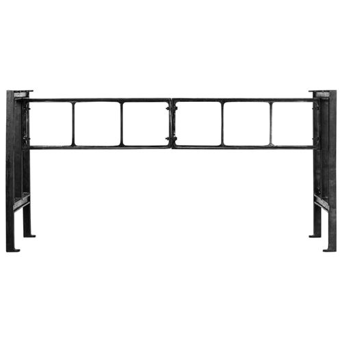 vidaXL Pieds de table de salle à manger 150x68x73 cm Fonte