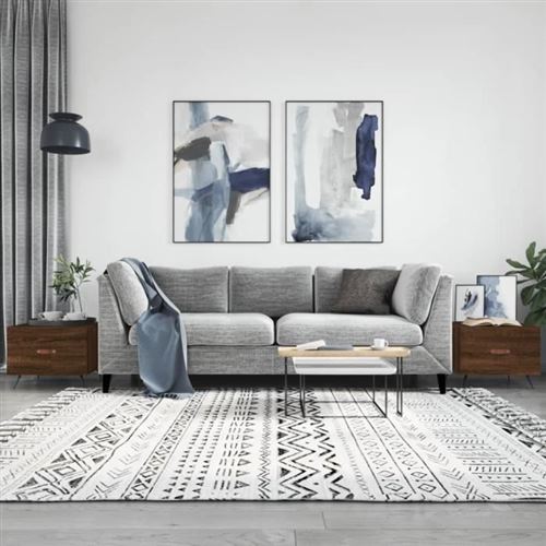 Non Communiqué Marron Vidaxl Tables Basses 2 Pcs Chêne 50X50x40 Cm Bois D'ingénierie 829347