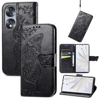 Coque Portefeuille Honor 70 En Cuir PU Noir Avec Portes-cartes - Neuf Et Original