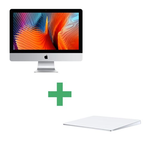 iMac 21,5 4K 2019 Core i7 3,2 Ghz 16 Go 256 Go SSD Argent Reconditionné - Trackpad 2 Blanc Inclus