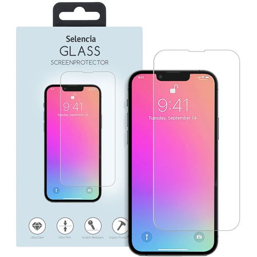 Verre Trempé pour iPhone 13 (Pro) Selencia Transparent