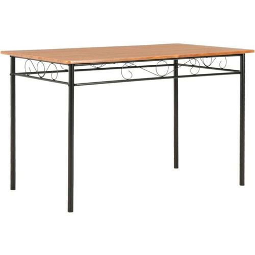 vidaXL Table de salle à manger Marron 120 x 70 x 75 cm MDF