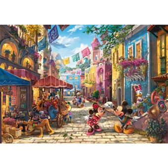 Puzzle 6000 pièces Disney : Thomas Kinkade : Mickey et Minnie au Mexique - 1