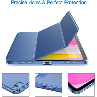 Étui IPad A16 11e/10e Gen (2025/2022) - Porte-crayon Et Adaptateur Inclus - Protection Antichoc - Réveil Auto - Argent