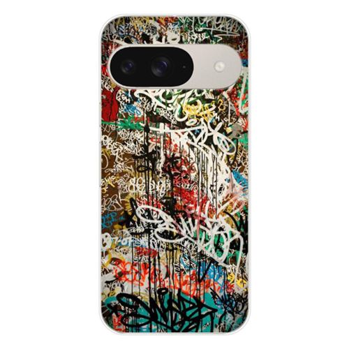 Coque en silicone imprimée compatible Google Pixel 9 Graffiti 1