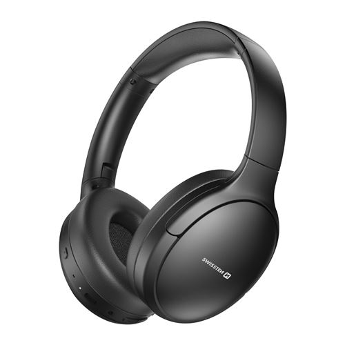 Casque Bluetooth ANC Etanche IP44 Arceau Pliable avec Coussinets Noir