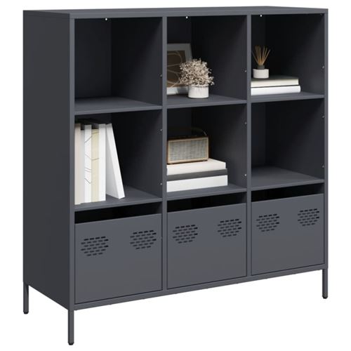 Non Communiqué Anthracite Buffet Haut 101,5X39x103,5 Cm Acier