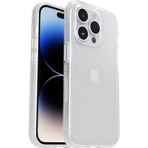 OtterBox React Series - ProPack Packaging - coque de protection pour téléphone portable - antimicrobien - polycarbonate élastomère thermoplastique (TPE) 50 % de plastique recyclé - poussière d'étoile - pour Apple iPhone 14 Pro