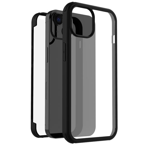 Accezz Coque de protection intégrale à 360° pour iPhone 13 Mini Noir