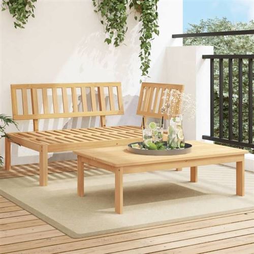 Set Divani Pallet Da Giardino 2pz In Legno Massello Di Acacia - Vidaxl