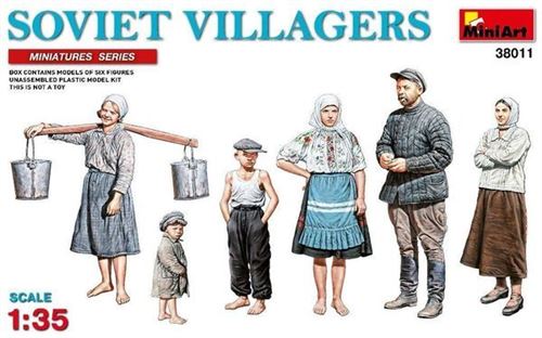 Soviet Villagers - 1:35e - Miniart