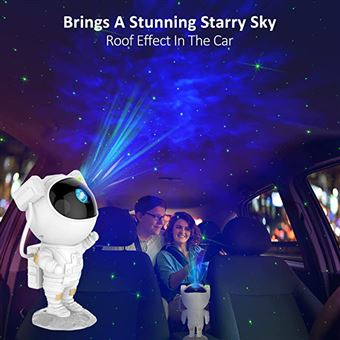 Projecteur D'astronaute Starry Sky Galaxy Projecteur Night Light Lampe LED  Pour Décor de Chambre de Chambre - Étoile / Blanche