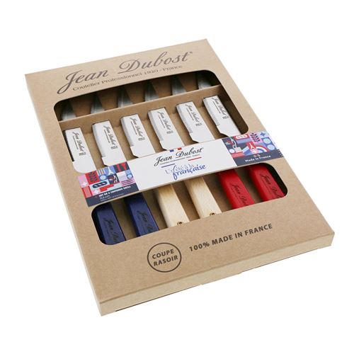Non Communiqué Multicouleur Coffret De 6 Couteaux À Steak - Jean Dubost - Multicolore - Inox