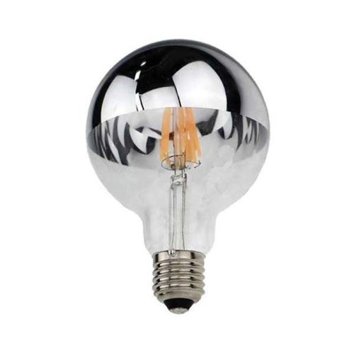 Ampoule E27 LED Filament 7W G95 Reflet Argent - Blanc Chaud 2300K - 3500K - SILAMP