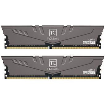 Kit Mémoire DDR4 32 Go 2x16 Go 3600 MHz Teamgroup T-Create Expert OC10L TTCED432G3600HC18JDC01 Gris - 1