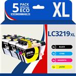 Lot De Cartouches Compatibles Brother LC3219 XL - Pour MFC J6530DW, J5330DW Et Plus