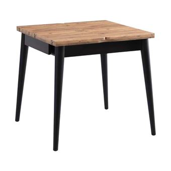Table de repas extensible Totem noir, marron - 1