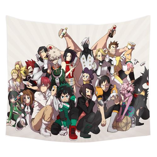 Tapisserie murale en polyester My Hero Academia décorations pour la maison – 130*150cm (#A1905)