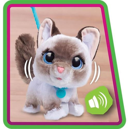 Just Play Jouet interactif Chaton Bella de FurReal mesurant 25,4 cm de Haut, Plus de 30 Sons et réactions, Animaux en Peluche, Jouets pour Enfants de 4 Ans et Plus | 25,4