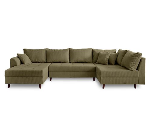 Lisa Design Vert Canapé Panoramique Convertible - Image 3