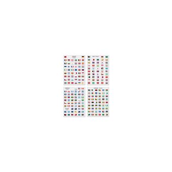 Drapeaux du monde - Poster en 200 stickers