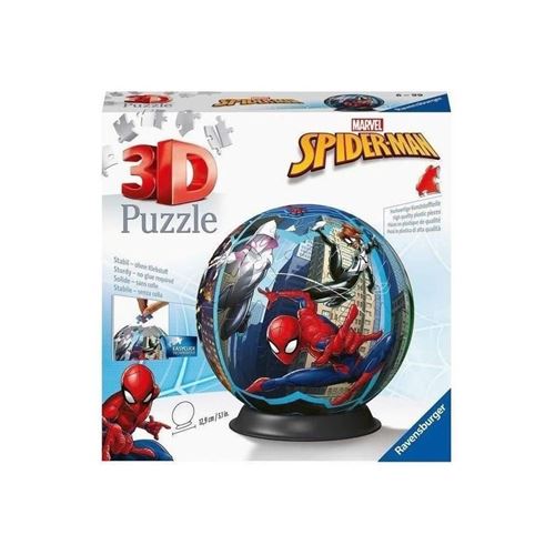 Non Communiqué Rouge, Bleu, Noir Et Blanc Puzzle 3D Boule 72 Pièces Ravensburger Spider-Man