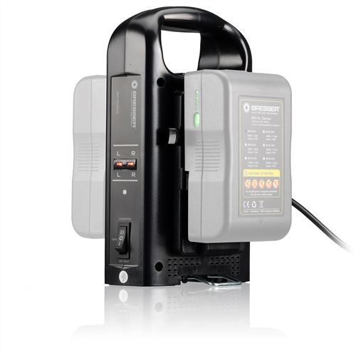 BRESSER BR-RL2KS Chargeur pour 2 batteries V-Lock