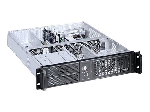 TECHly INDUSTRIAL 19 RACK CHASSIS - Montable sur rack - 2U - ATX 350 Watt (ATX / PS/2) - noir - USB