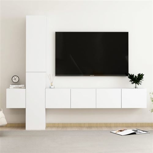 Vidaxl Blanc Ensemble Meubles Tv - Image 3