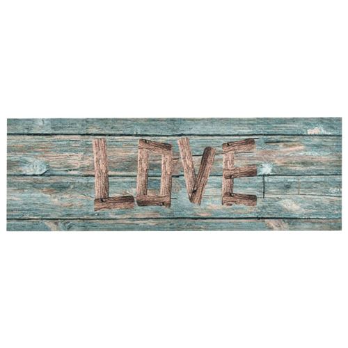 Tapis de cuisine lavable Love 60x300 cm Vidaxl Amour