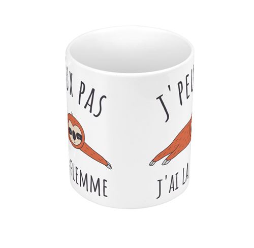 Lot de 4 mug la flemme à collectionner - Un grand marché