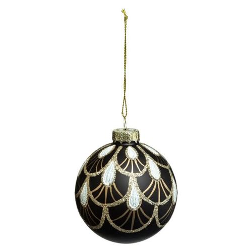 Non Communiqué Bleu Atmosphera Créateur D'intérieur - Boule De Noël Nouvelle Orléans 7Cm & Or