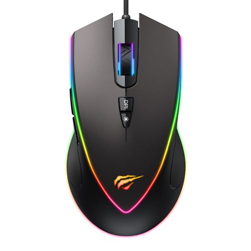 Souris gamer - GAMENOTE - MS1017 - 7 boutons programmables - 6400 DPI - R&eacute;tro&eacute;clairage LED RGB