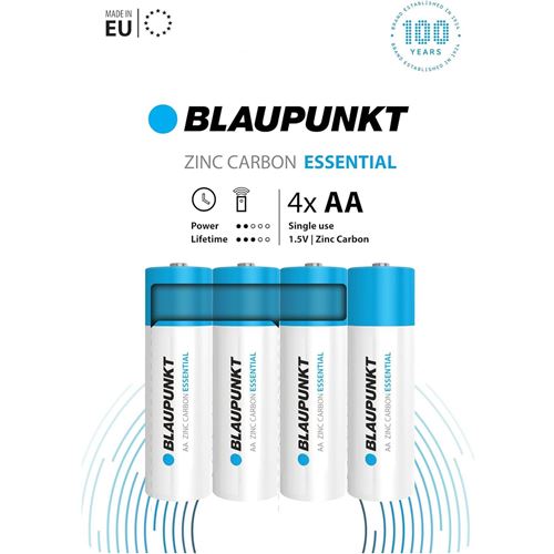 BLAUPUNKT Pack 4 Piles Zinc Essential LR6 AA
