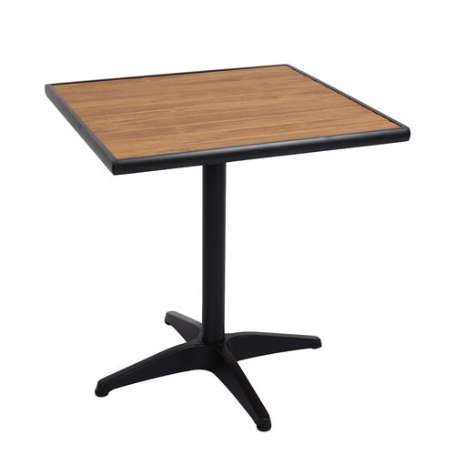Mendler Noir Table De Jardin Repas - /Teck - Image 2