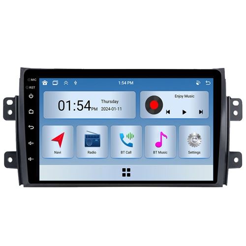 Autoradio Multimédia SZSMART Multimedia Carplay 6Gb Ram 128Gb Rom pour Suzuki Sx4 1 2006-2014 pour Fiat Sedici 189 2005-2014 autoradio
