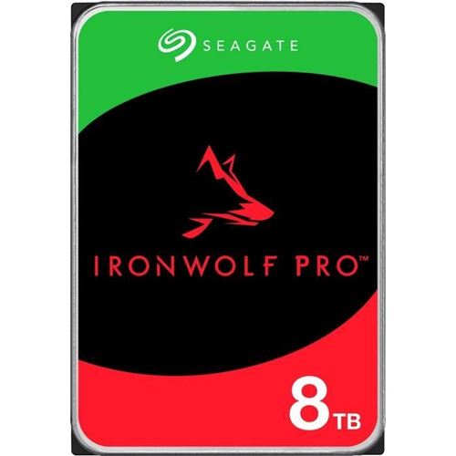  Seagate IronWolf Pro ST8000NT001 - Disque dur - 8 To - interne - 3.5"" - SATA 6Gb/s - 7200 tours/min - m&eacute;moire tampon : 256 Mo - avec 3 ans de Seagate Rescue Data Recovery 
