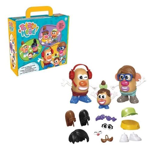 Potato Head Coffret La Famille Patate Avec 44 Pieces, Jouets Préscolaires Créatifs Pour Tout-Petits, Pour Filles Et Garçons, A Parti