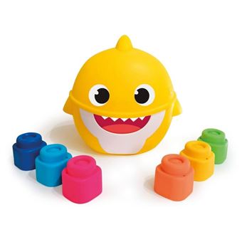 Seau Baby Shark avec briques Clemmy Baby Clementoni - Jeu de brique et ...