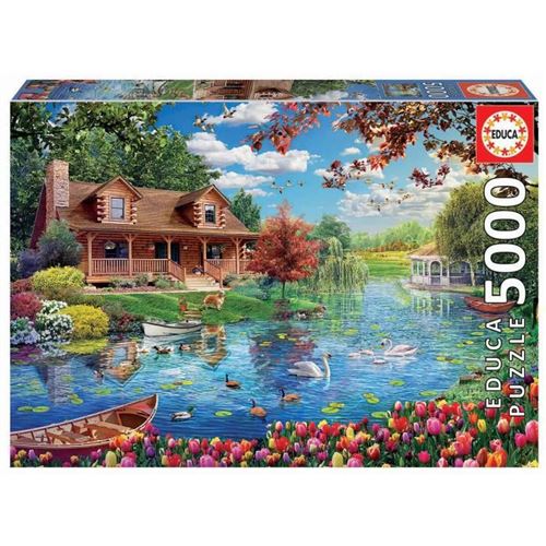 Puzzle - 5000 pieces Chalet du Lac