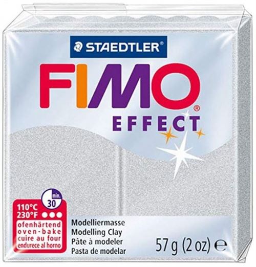 Staedtler Fimo pâte à modeler à effet 57 grammes argent métallisé