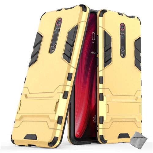Housse etui coque rigide anti choc pour Xiaomi Mi 9T Pro avec film ecran - OR