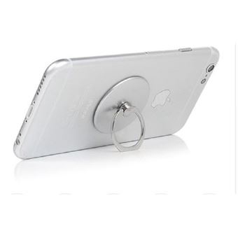 Anneau Support Téléphone 360° - Bague Adhésive Universelle Pour Smartphone - Noir Luxe
