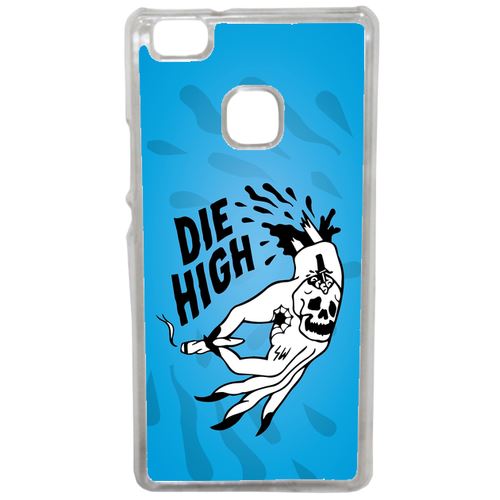 Coque Die High Fond Bleu Compatible Huawei Mate 9 Lite Transparent