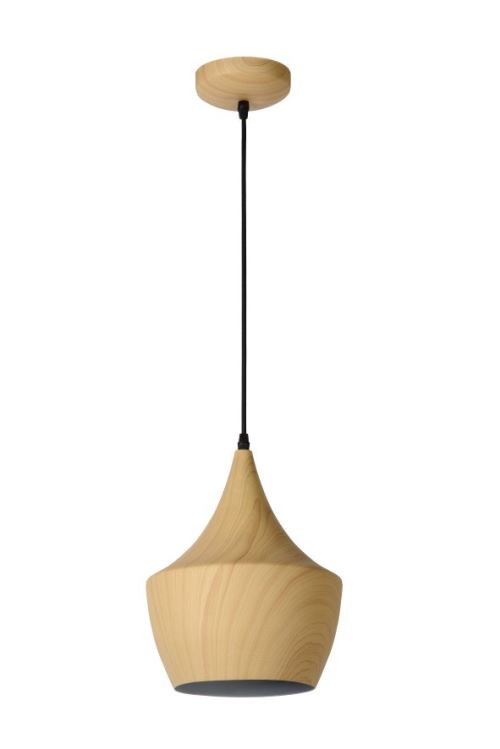 Lucide WOODY - Suspension - Ø 24 cm - Bois