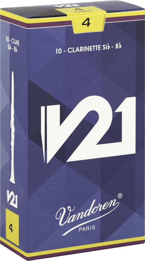 Vandoren V21 anches pour clarinette Sib (BB) 4, 10 pcs