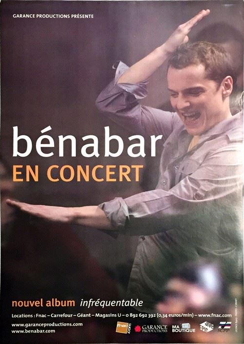 Bénabar - en Concert Infréquentable - AFFICHE