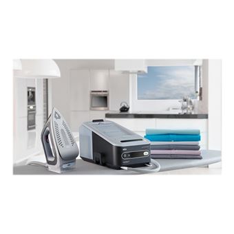 Braun CareStyle 7 IS 7044 - Centrale vapeur avec fermeture automatique - semelle : Eloxal 3D - 2400 Watt - gris charbon